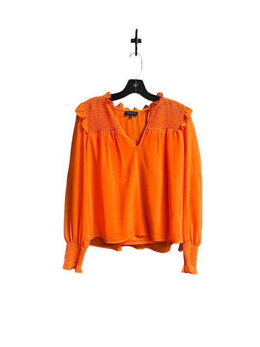 Orange Top Long Sleeve 1.state, Size Xs