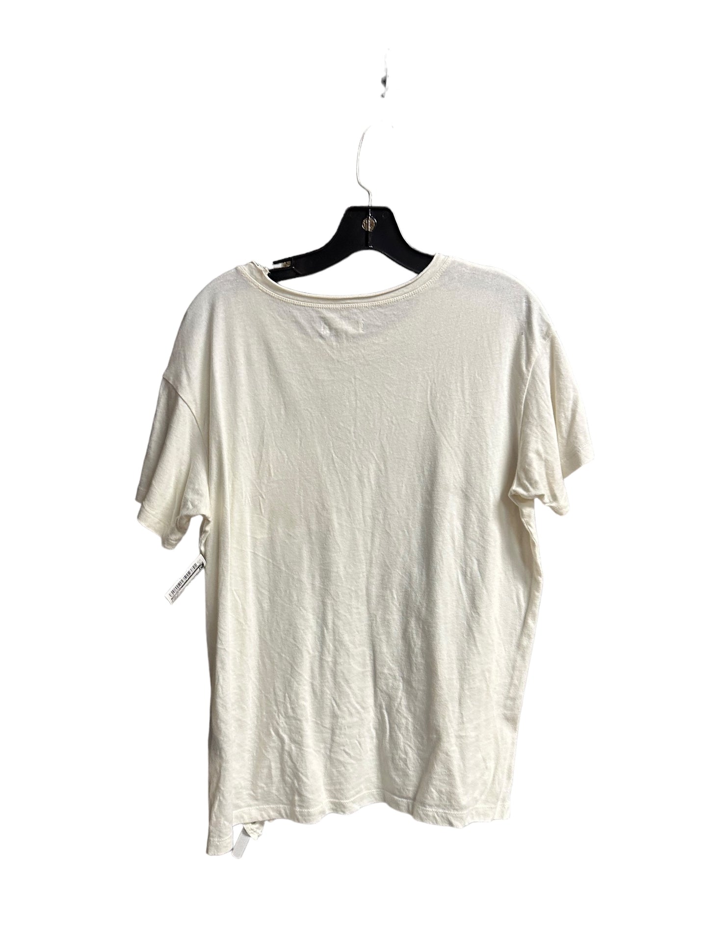 Cream Top Short Sleeve Madewell, Size S