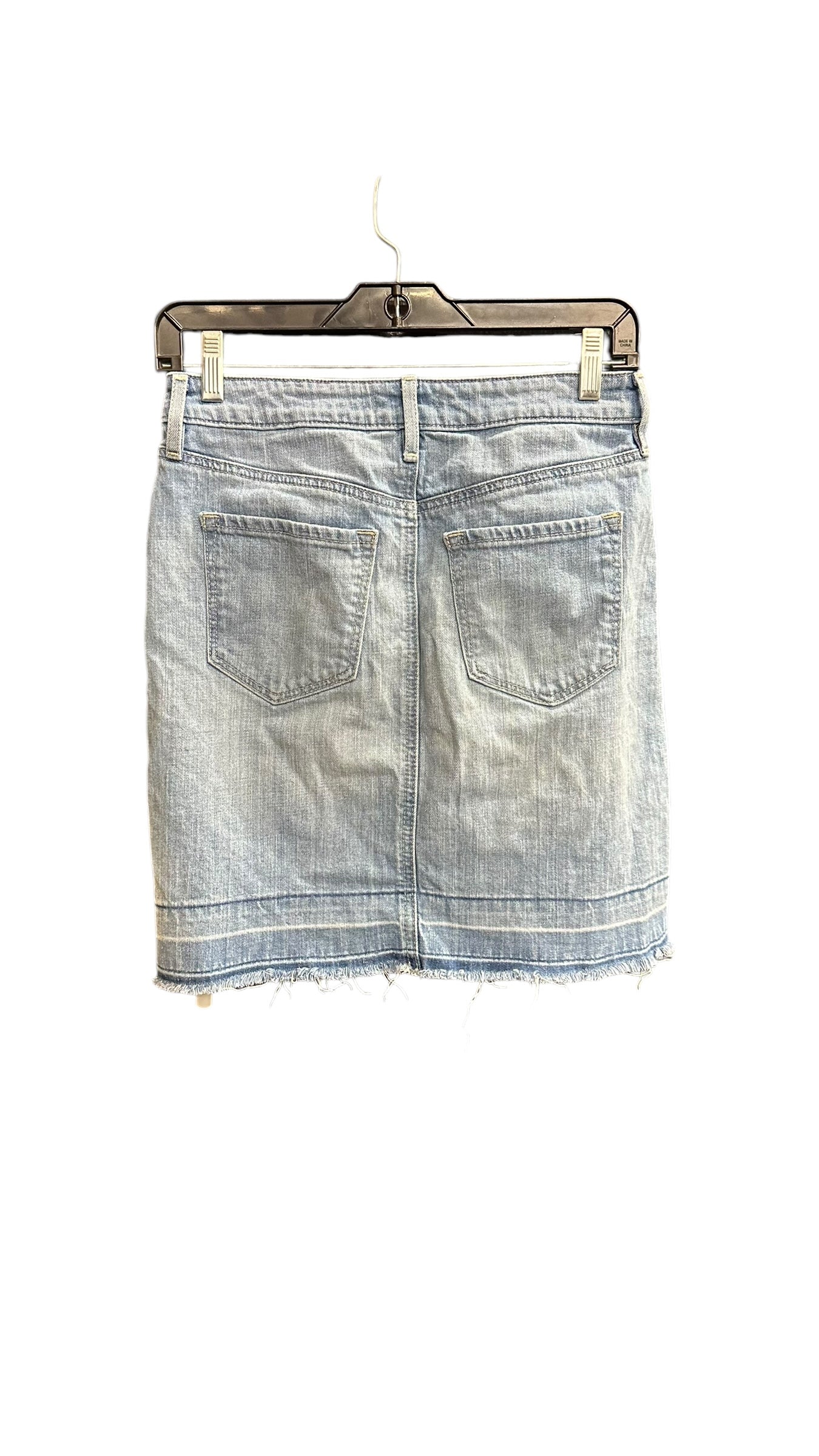 Skirt Mini & Short By Loft In Blue Denim, Size: 2