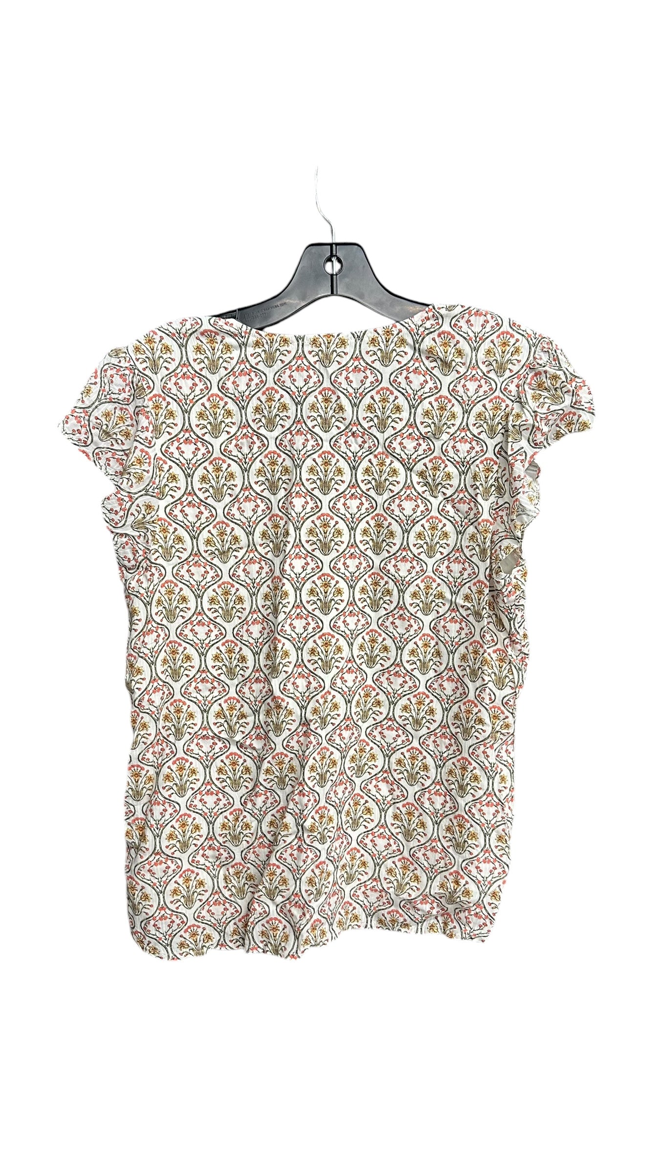 Top Short Sleeve By Loft In Floral Print, Size: Xs