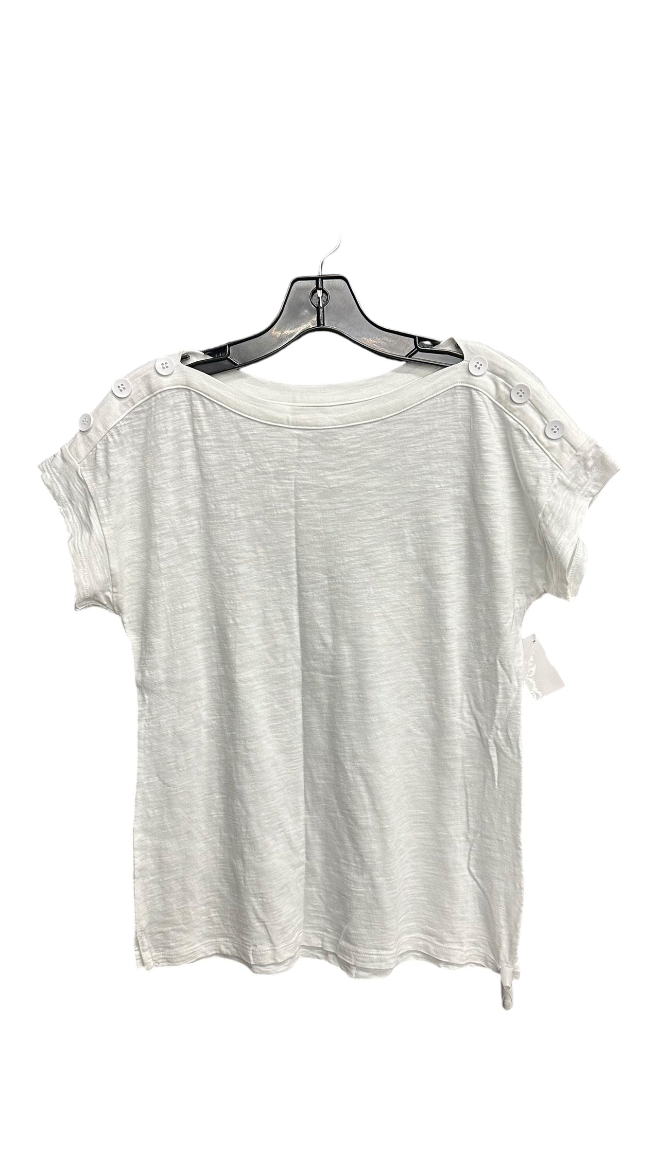 Top Short Sleeve By Talbots In White, Size: Xs