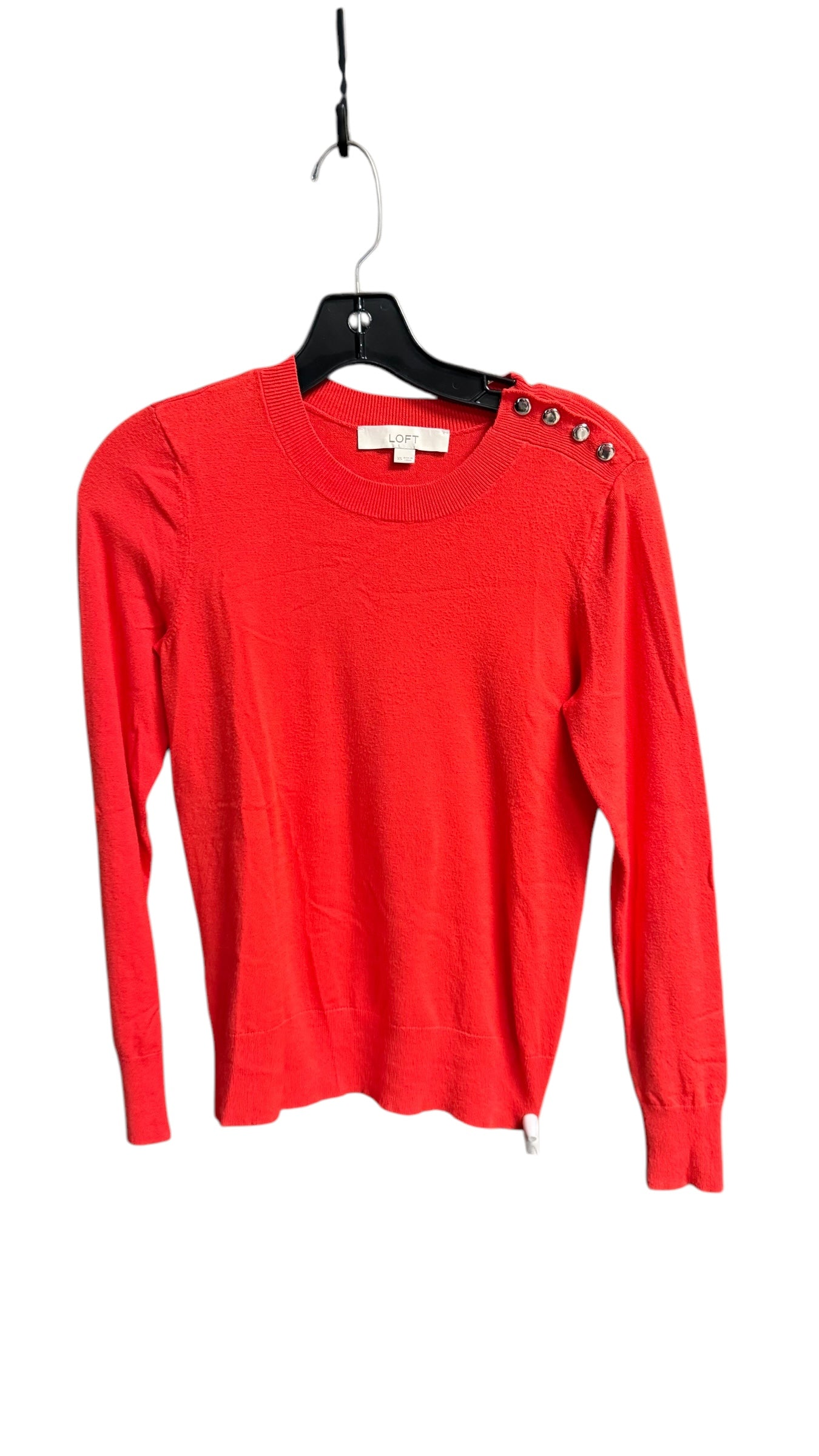 Top Long Sleeve By Loft In Coral, Size: Xs