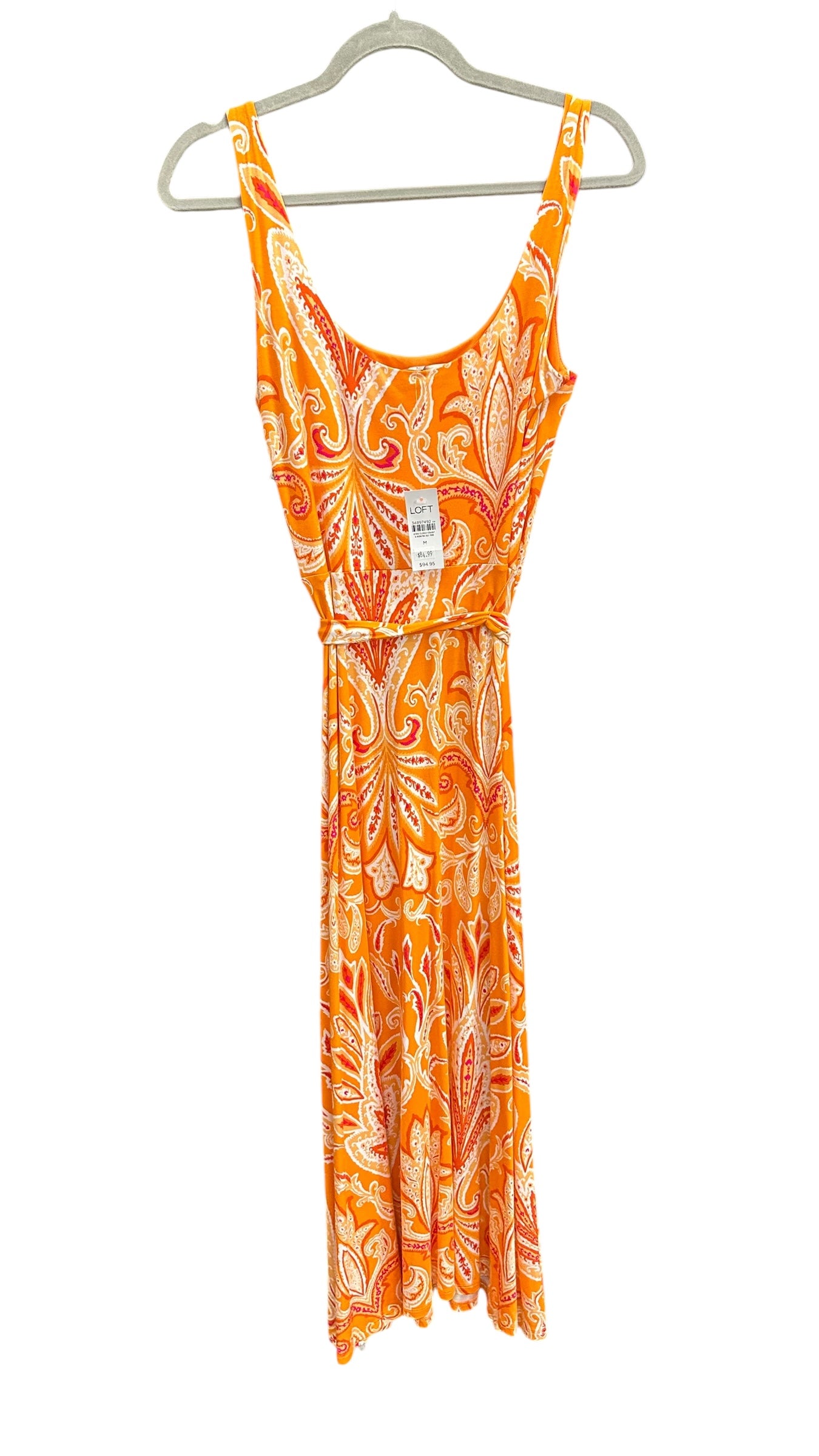 Dress Casual Maxi By Loft In Orange, Size: M