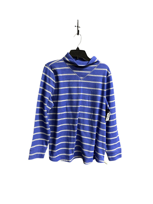 Top Long Sleeve By Talbots In Striped Pattern, Size: Xlp