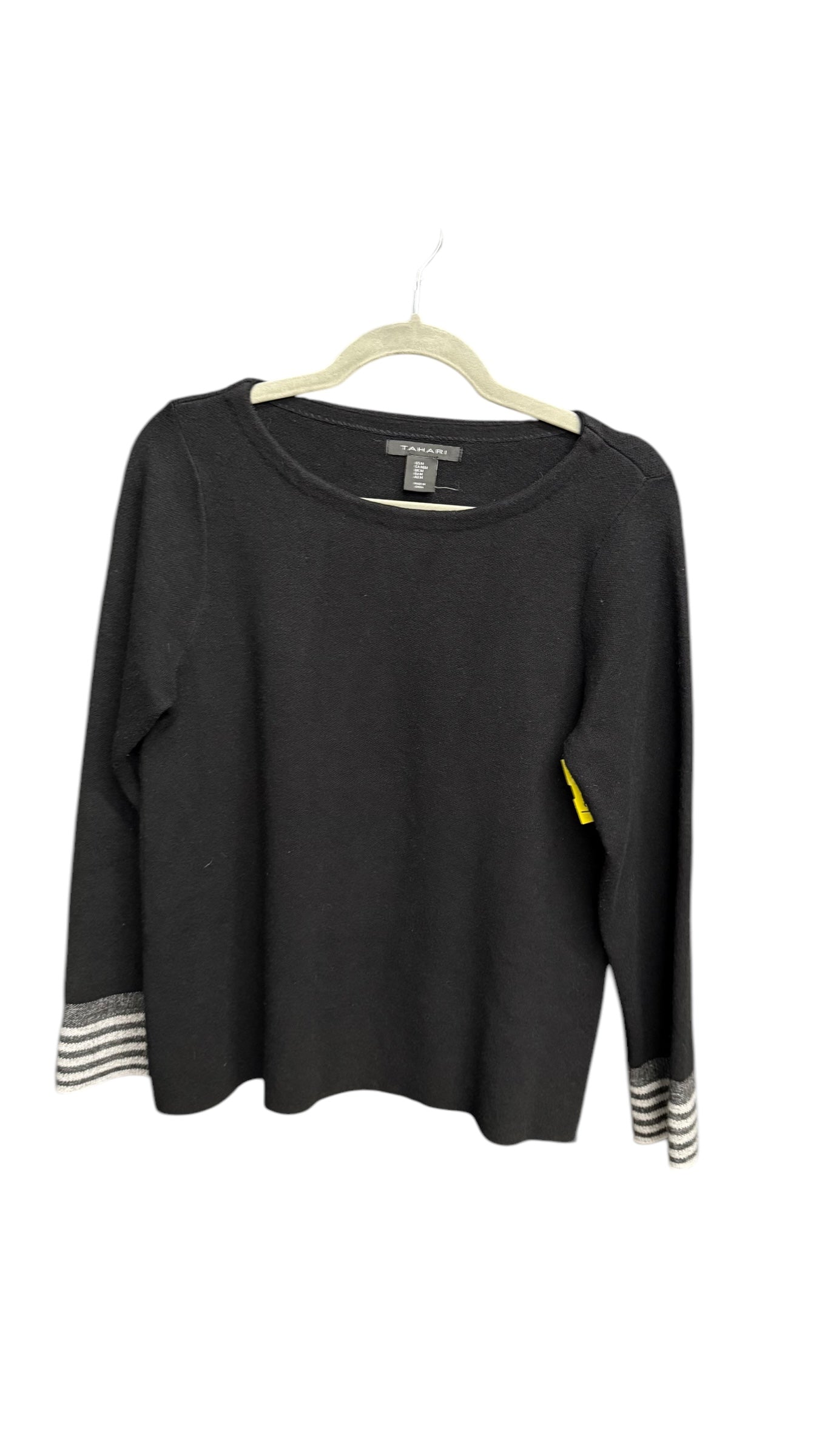 Top Long Sleeve By Tahari By Arthur Levine In Black, Size: M