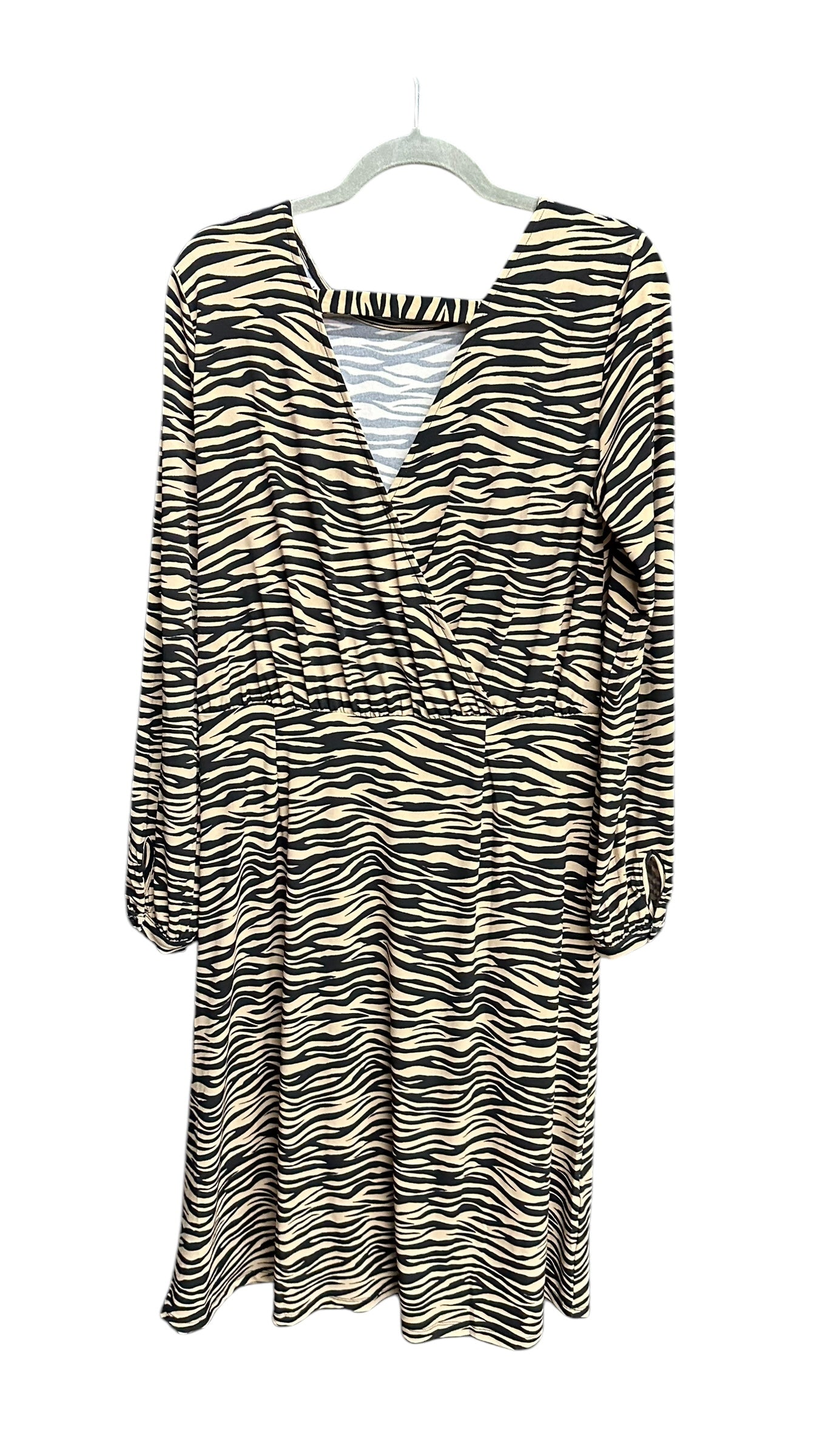 Dress Casual Midi By Loft In Animal Print, Size: M