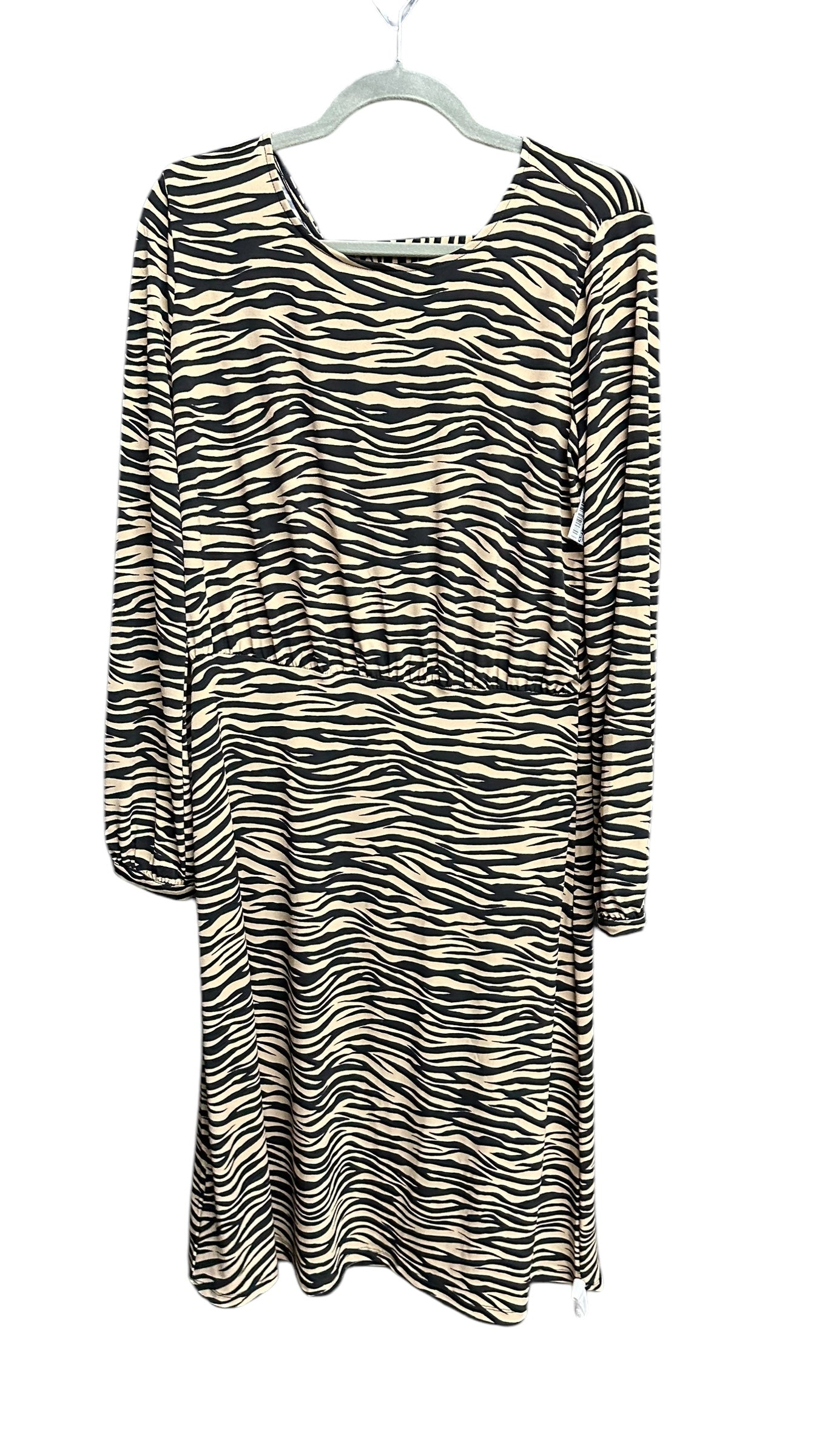 Dress Casual Midi By Loft In Animal Print, Size: M