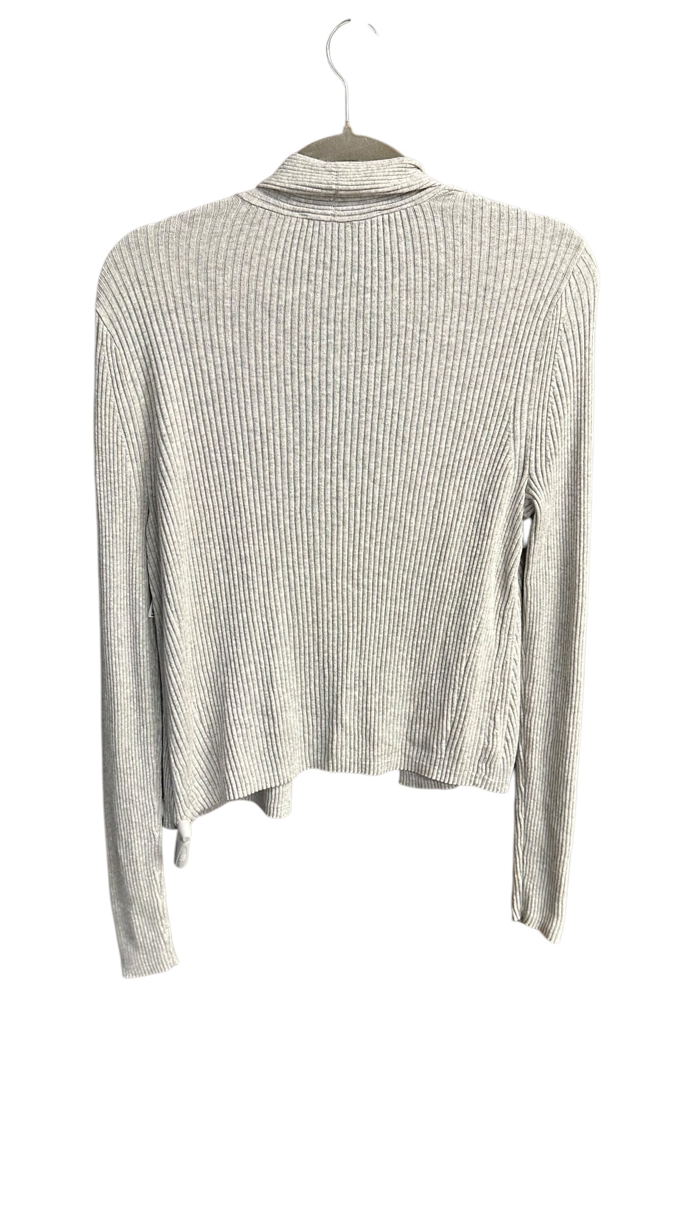 Sweater Cardigan By Loft In Grey, Size: L