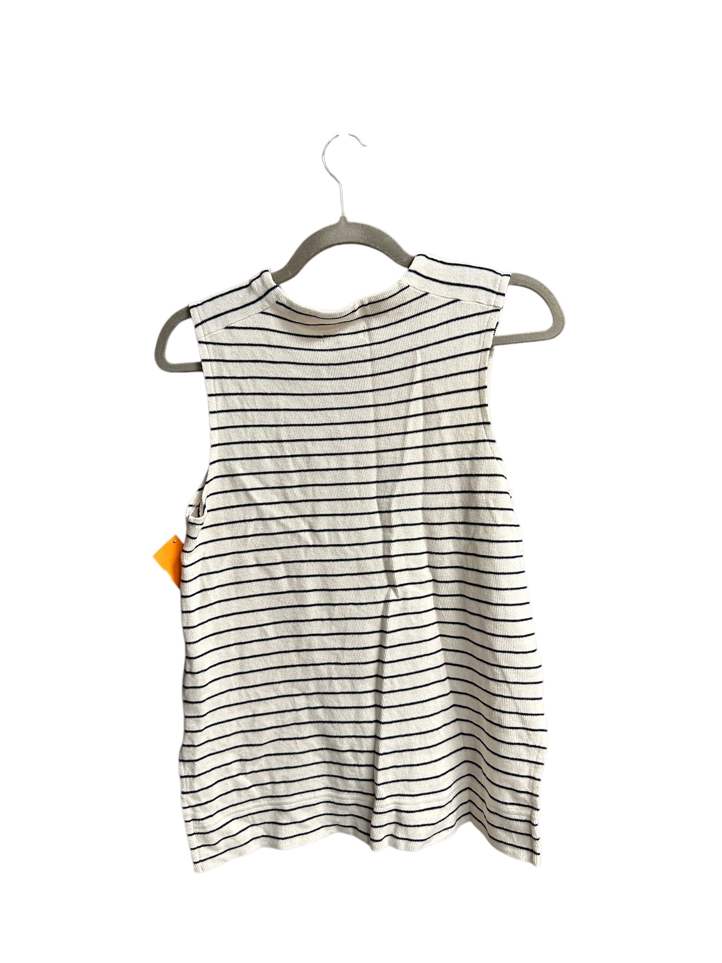 Top Sleeveless By Madewell In Striped Pattern, Size: S