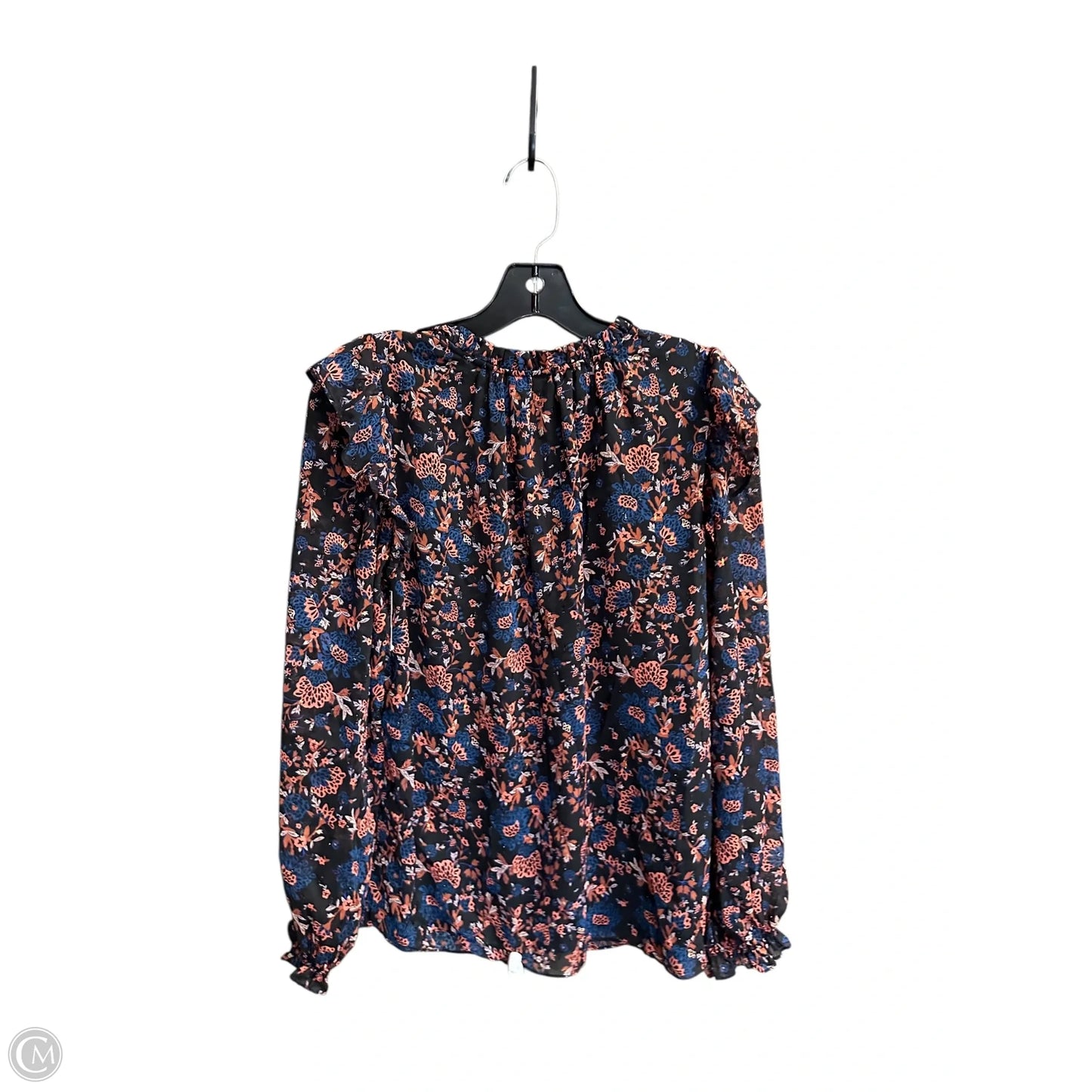 Top Long Sleeve By Joie In Blue & Orange, Size: S