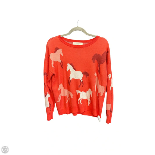 Sweater By Loft In Orange, Size: S