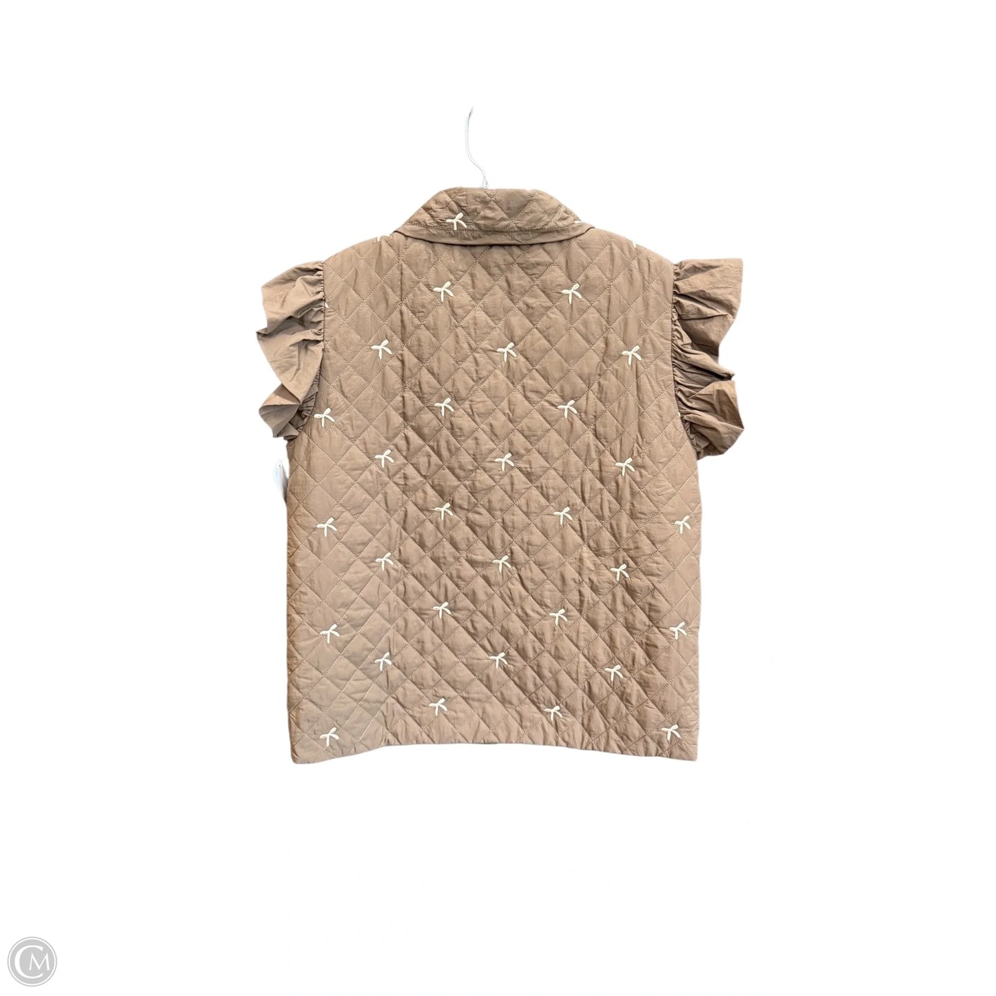 Vest Puffer & Quilted By Umgee In Brown, Size: L