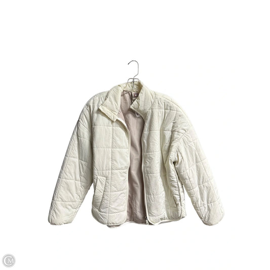 Jacket Puffer & Quilted By Avalanche In White, Size: M