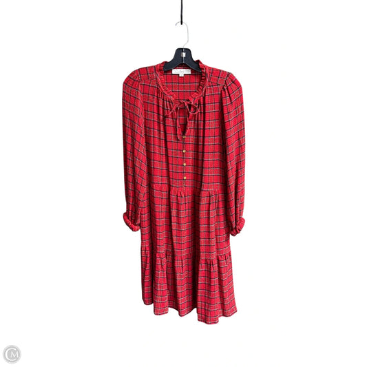 Dress Casual Short By Loft In Plaid Pattern, Size: S