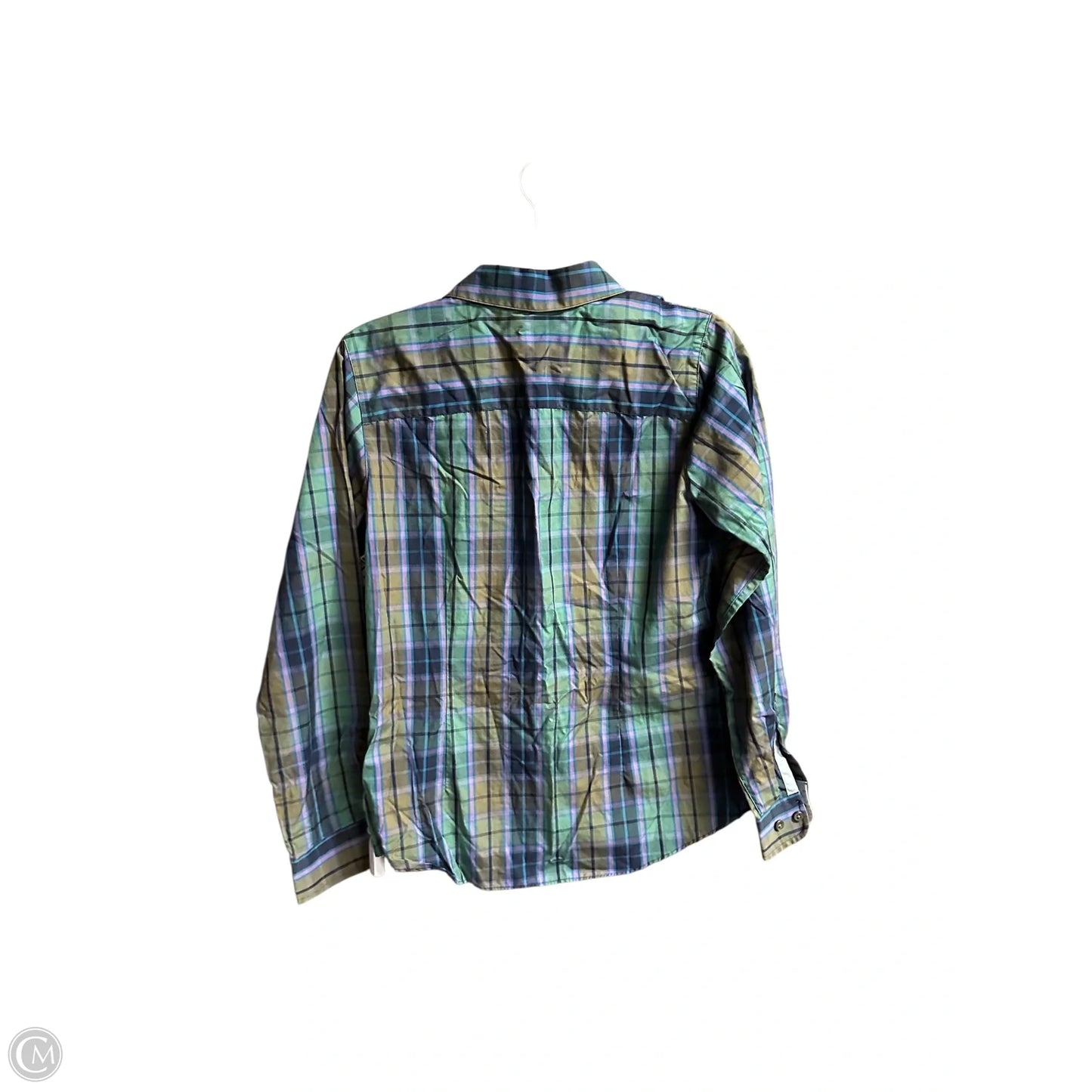 Top Long Sleeve By Orvis In Plaid Pattern, Size: S