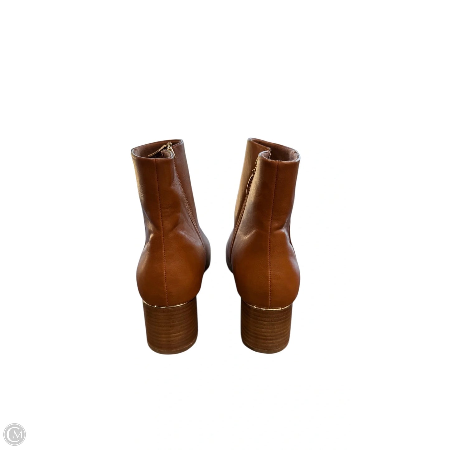 Boots Ankle Heels By Michael Shannon In Brown, Size: 10