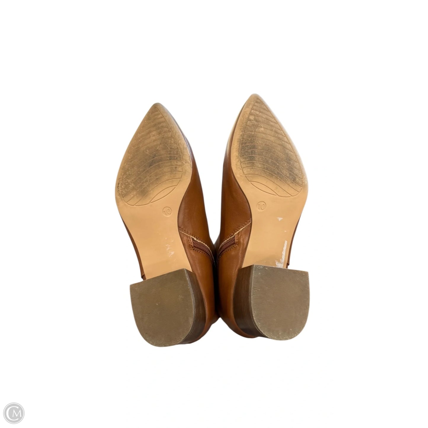 Boots Ankle Heels By Michael Shannon In Brown, Size: 10