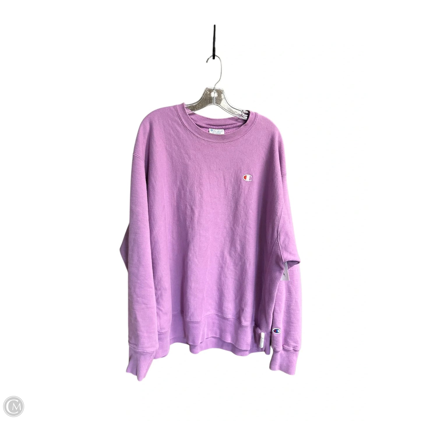 Sweatshirt Crewneck By Champion In Purple, Size: 2x