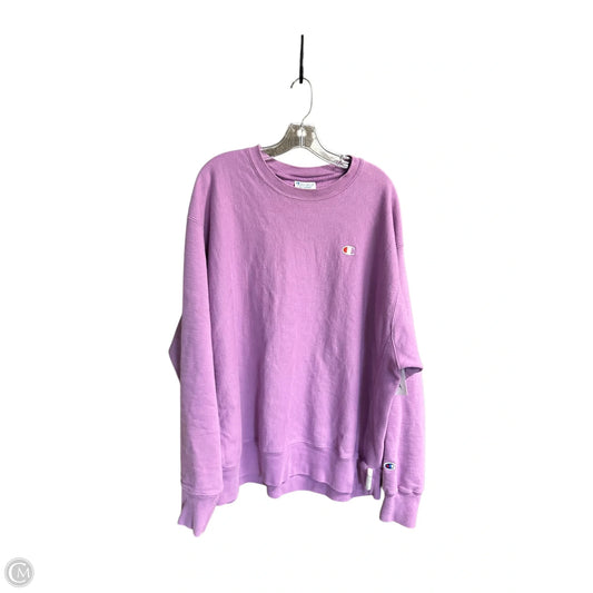 Sweatshirt Crewneck By Champion In Purple, Size: 2x