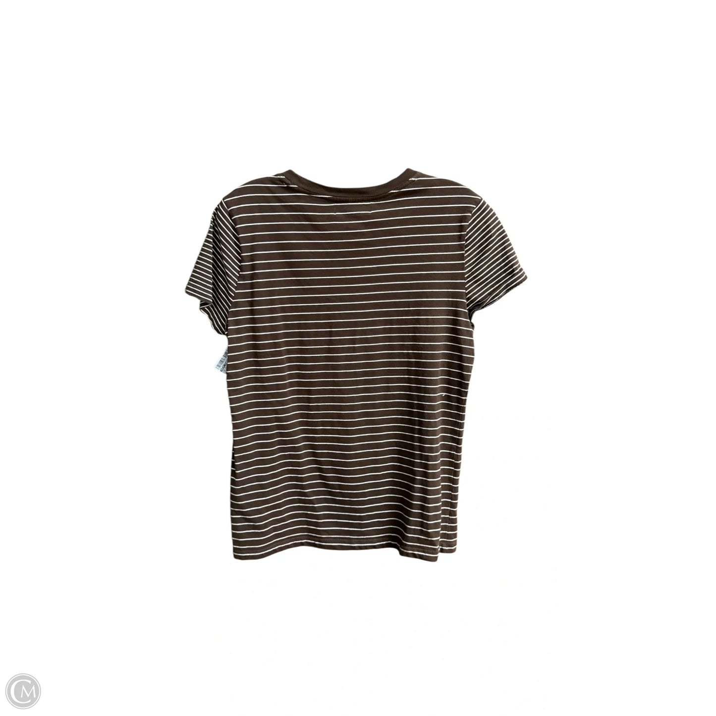 Top Short Sleeve Basic By Ralph Lauren In Striped Pattern, Size: M