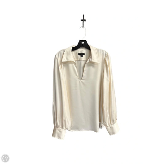 Top Long Sleeve By J. Crew In Cream, Size: L