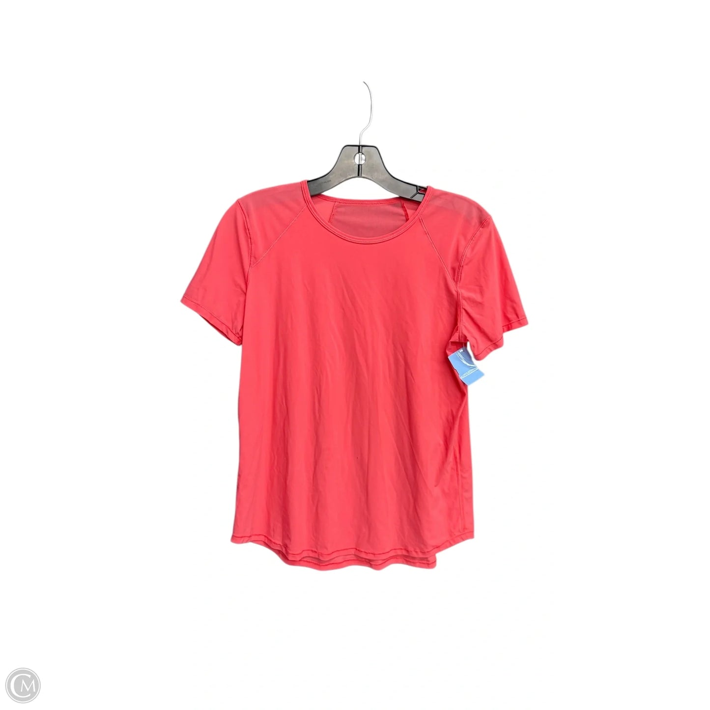 Athletic Top Short Sleeve By Lululemon In Pink, Size: S