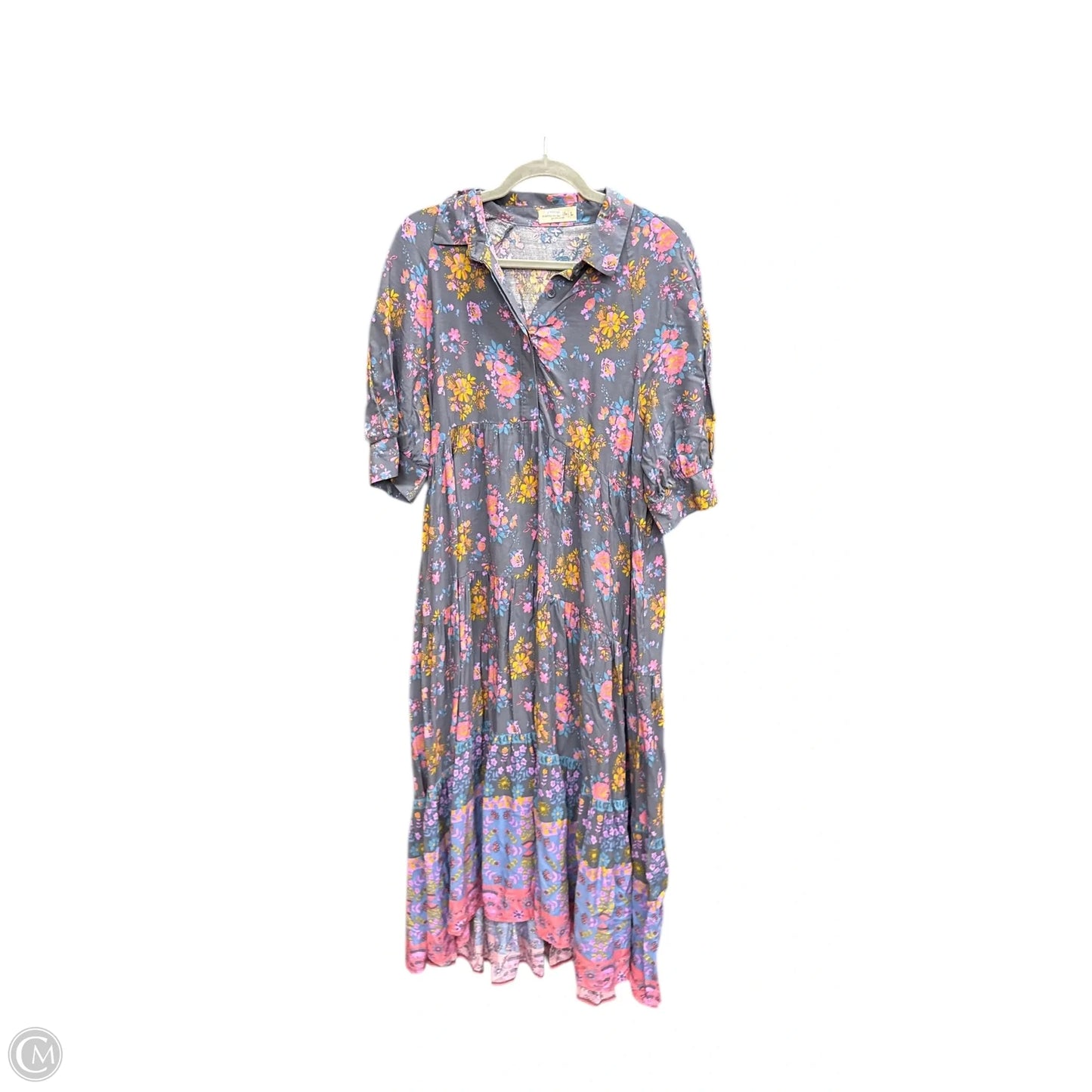 Dress Casual Maxi By Natural Life In Floral Print, Size: L
