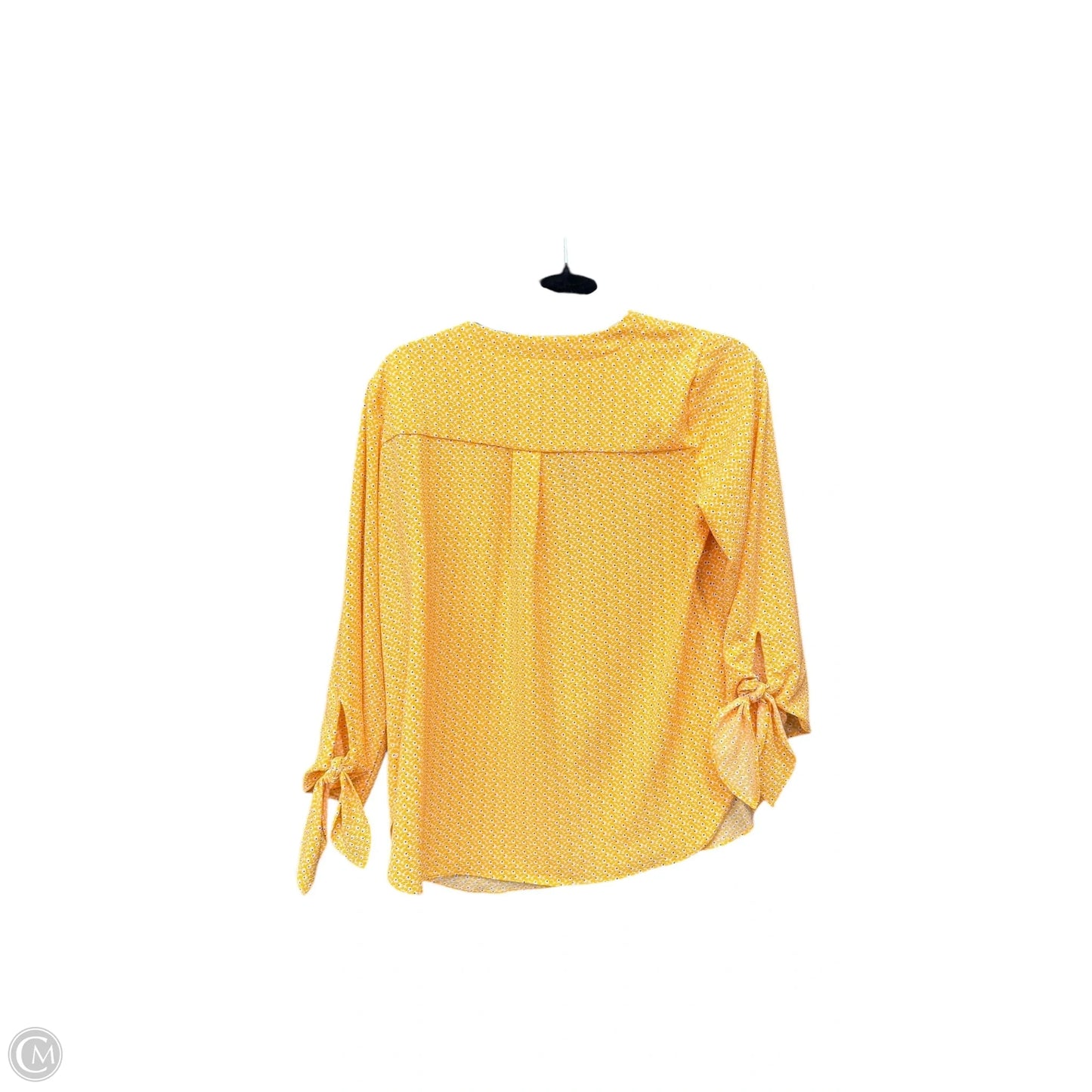 Top Long Sleeve Designer By Michael Kors In Yellow, Size: S