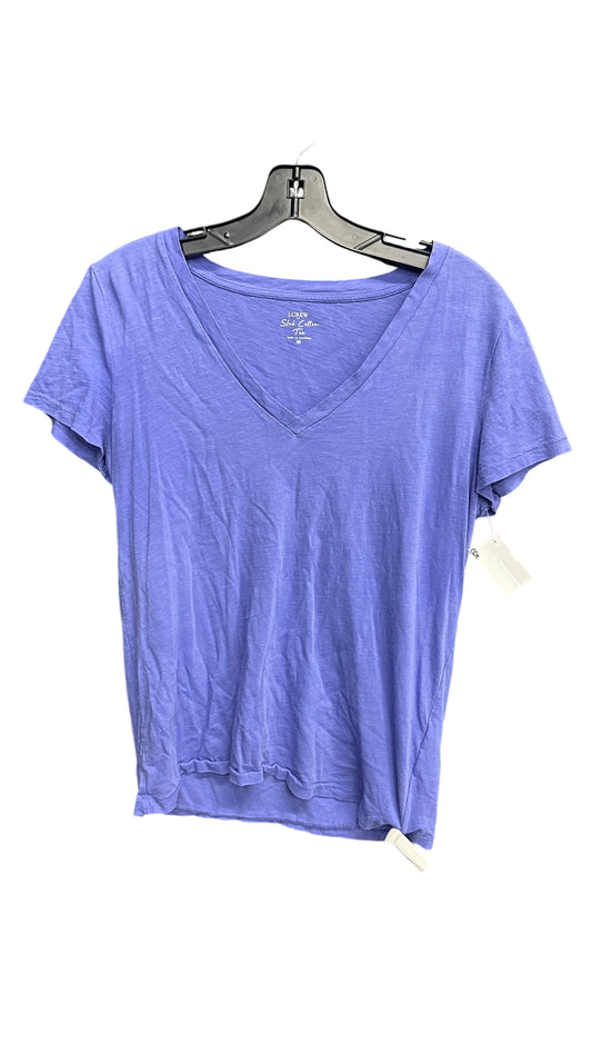 Top Short Sleeve By J. Crew In Purple, Size: M