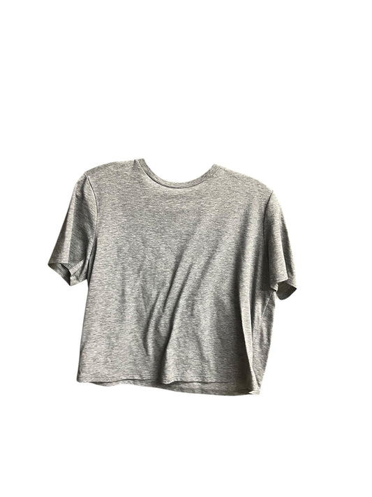 Athletic Top Short Sleeve By Outdoor Voices In Grey, Size: S