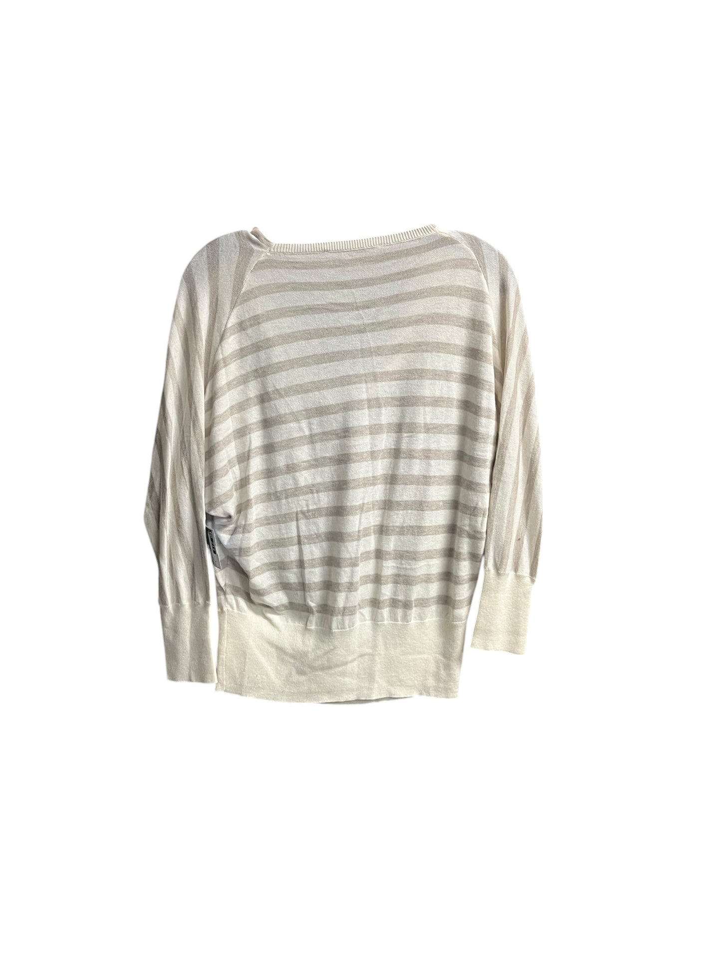 Top Long Sleeve By Loft In Striped Pattern, Size: M