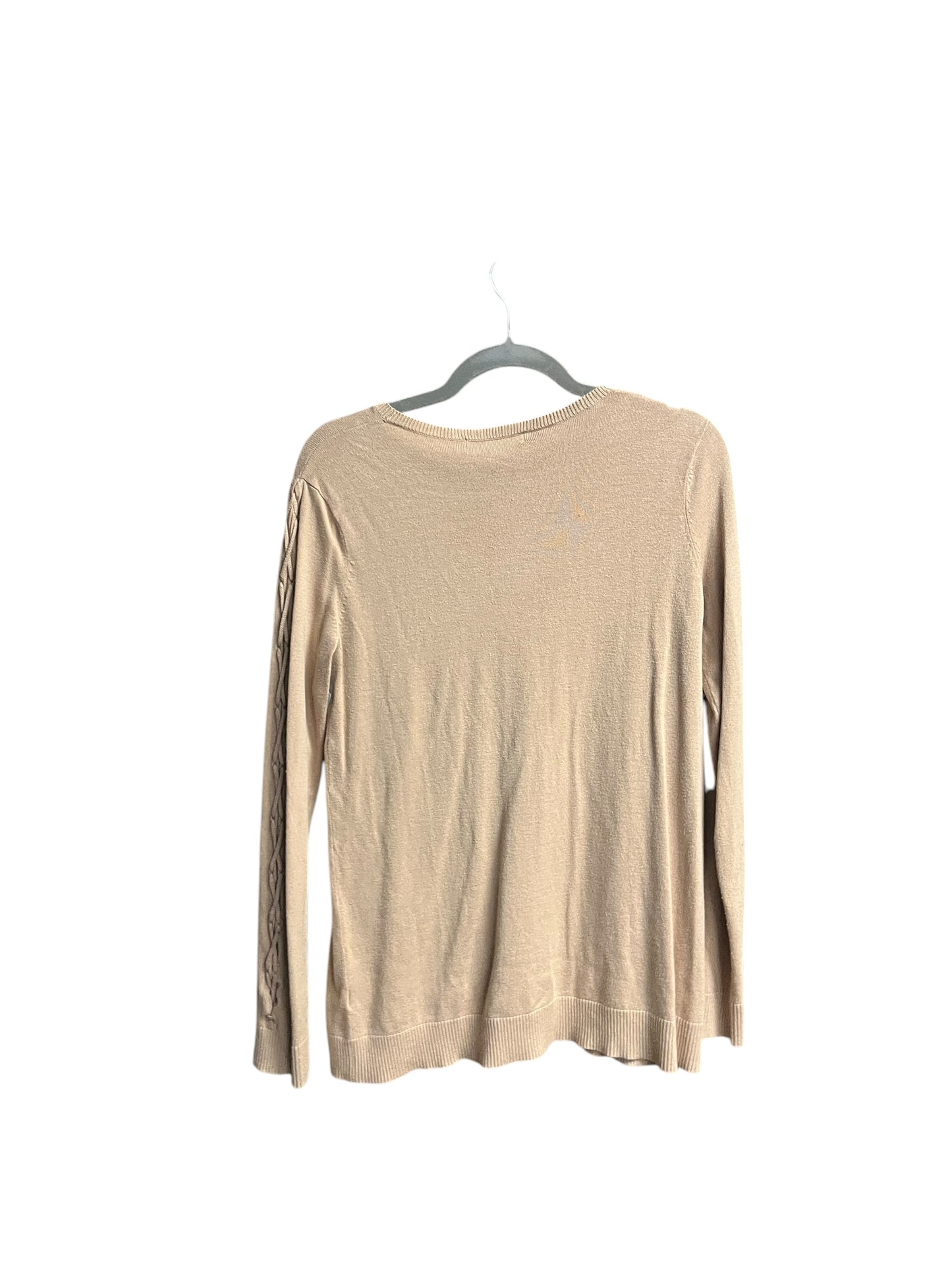 Top Long Sleeve By Clothes Mentor In Brown, Size: L