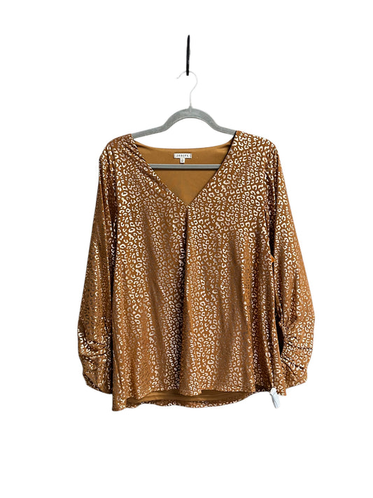 Top Long Sleeve By Jodifl In Animal Print, Size: S