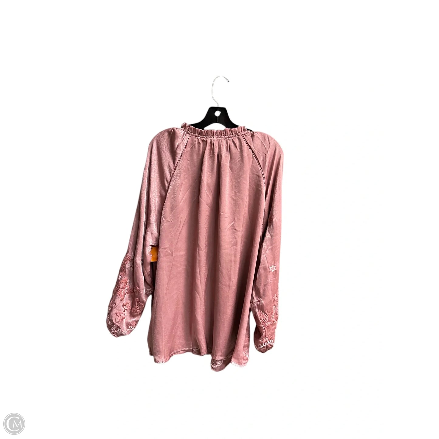 Top Long Sleeve By Savanna Jane In Purple, Size: Xl