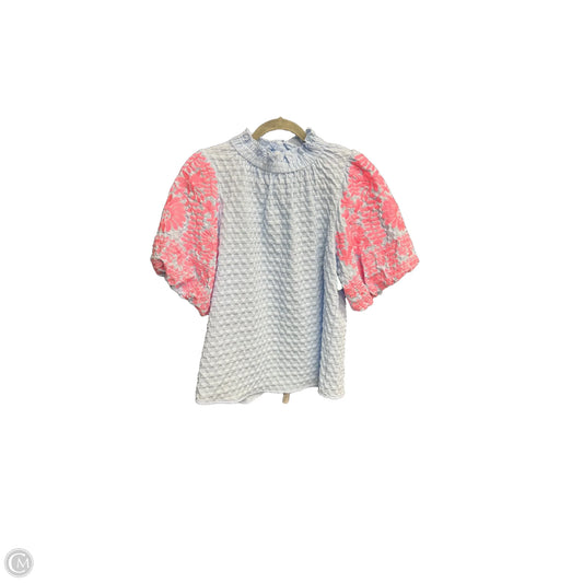 Top Short Sleeve By Thml In Blue, Size: M