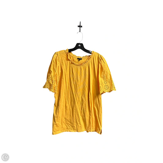 Top Short Sleeve By Talbots In Orange, Size: Xl