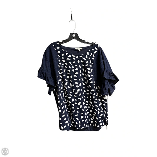 Top Short Sleeve By Umgee In Navy, Size: Xl