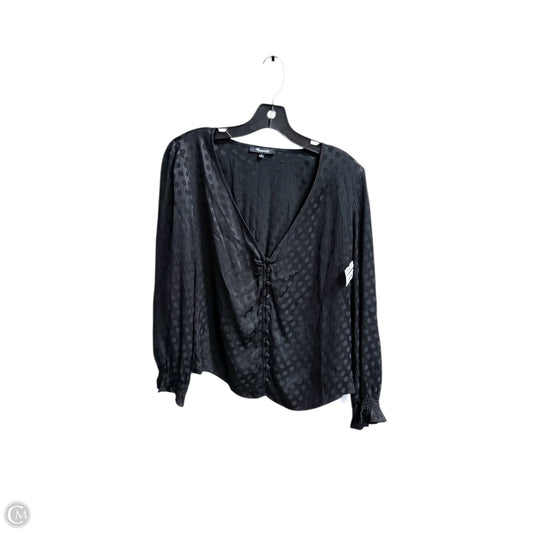 Top Long Sleeve By Madewell In Black, Size: S