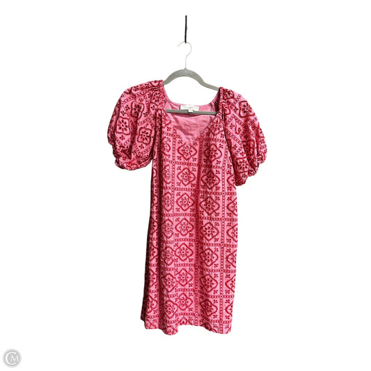 Dress Casual Short By Loft In Pink & Red, Size: Xs