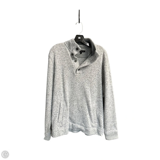 Jacket Fleece By Banana Republic In Grey, Size: L