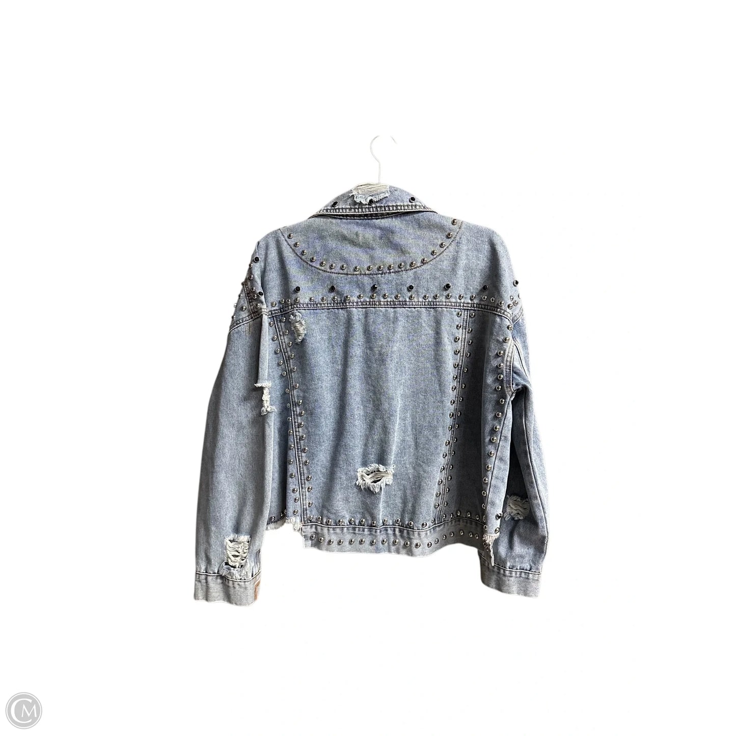 Jacket Denim By Pol In Blue Denim, Size: S