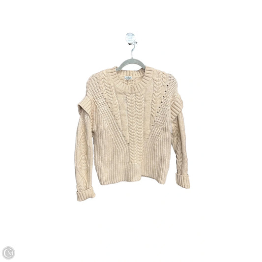 Sweater By Clothes Mentor In Tan, Size: S