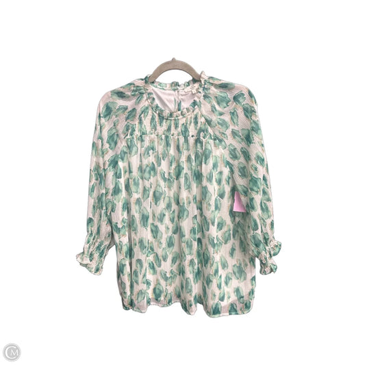 Blouse Long Sleeve By Entro In Multi-colored, Size: L