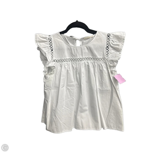 Blouse Sleeveless By Clothes Mentor In White, Size: M