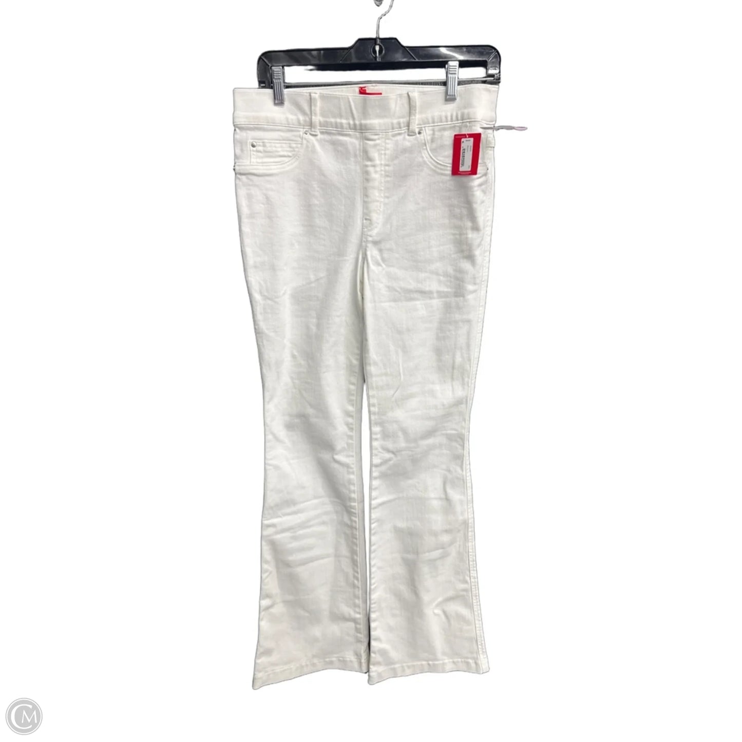 Jeans Flared By Spanx In White, Size: M