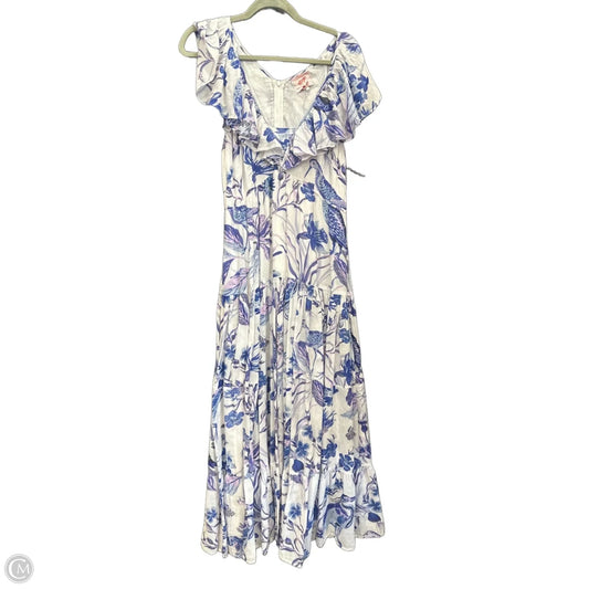 Dress Casual Maxi By Banjanan In Floral Print, Size: L