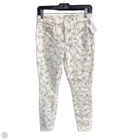 Jeans Skinny By Loft In Floral Print, Size: 2