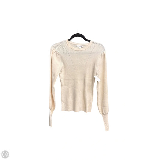 Top Long Sleeve By Blu Pepper In Cream, Size: L