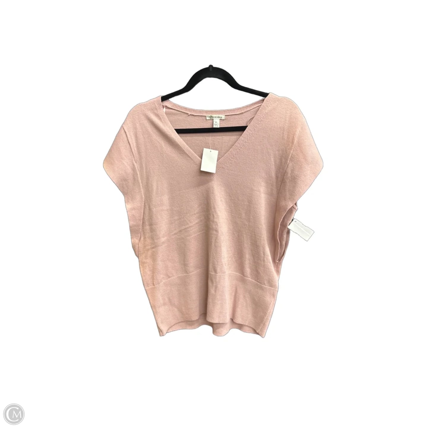 Top Short Sleeve By Versona In Purple, Size: Xl