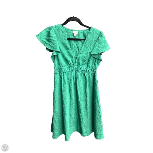 Dress Casual Midi By A New Day In Green, Size: Xs